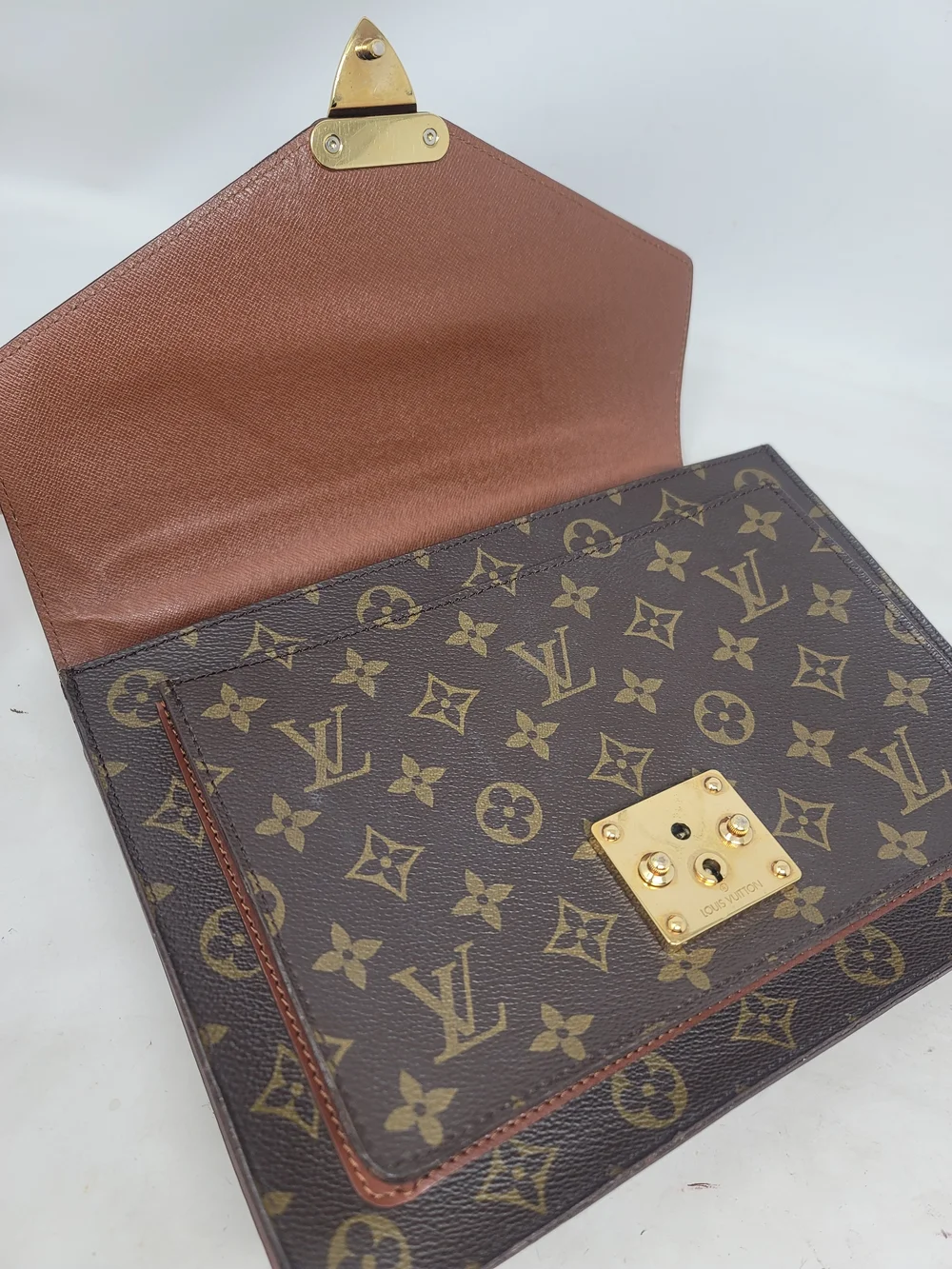 Louis Vuitton Monceau Monogram 28 Canvas Crossbody Shoulder Hand Bag Authentic